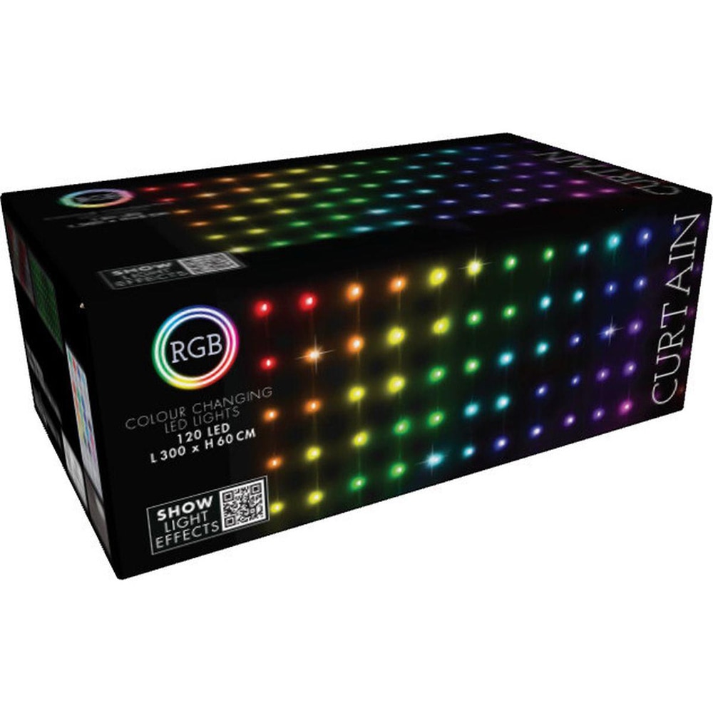 Perdea de lumini, LED RBG, 120 leduri