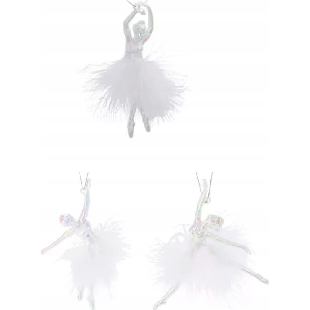 Decoratiune Balet, 15 cm, transparent