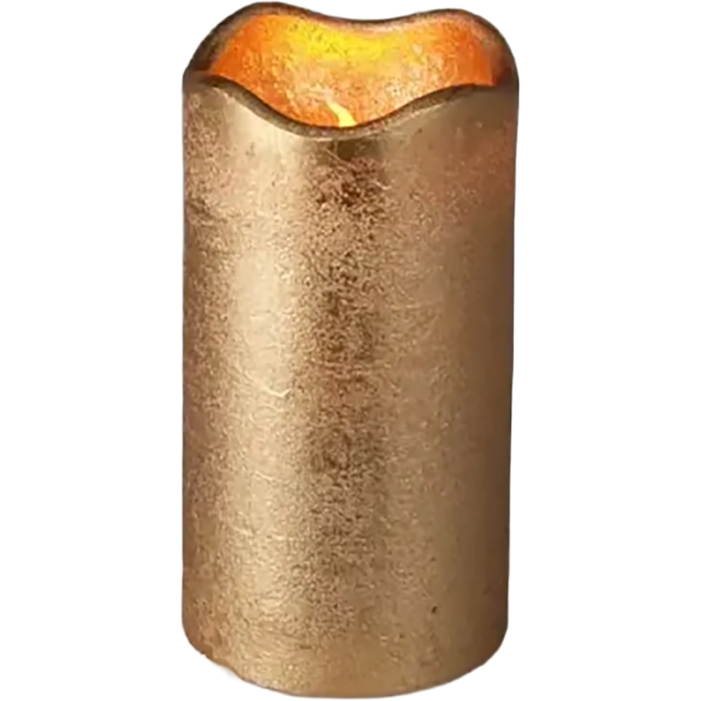 Candela timer LED, 70 x 130 mm, auriu