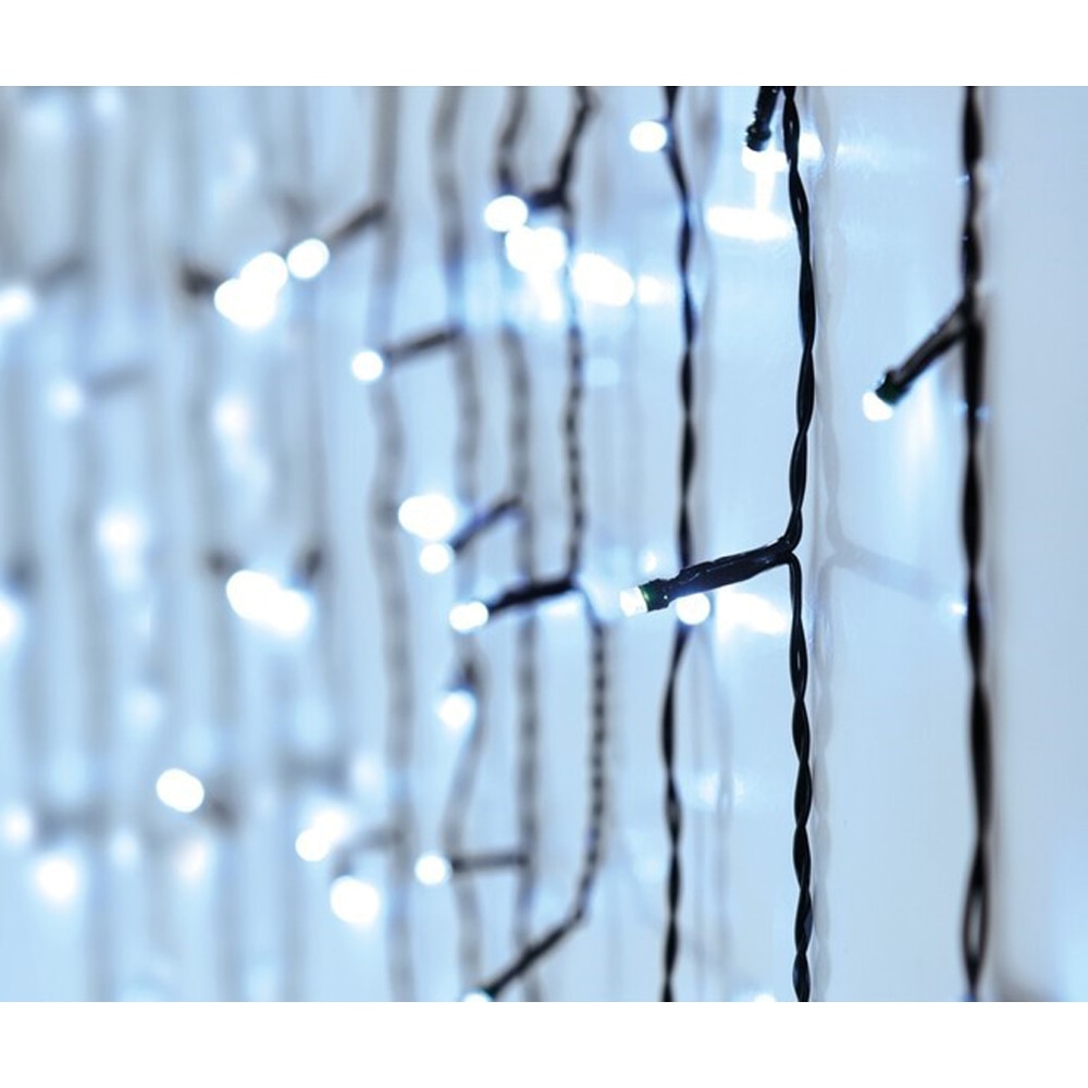 Perdea lumini Turturi, alb rece, 360 LED