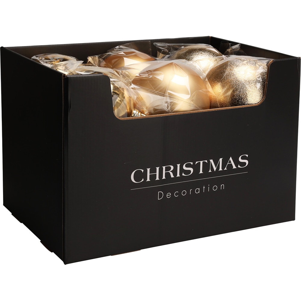 Glob Craciun, 14 cm, auriu, modele diverse