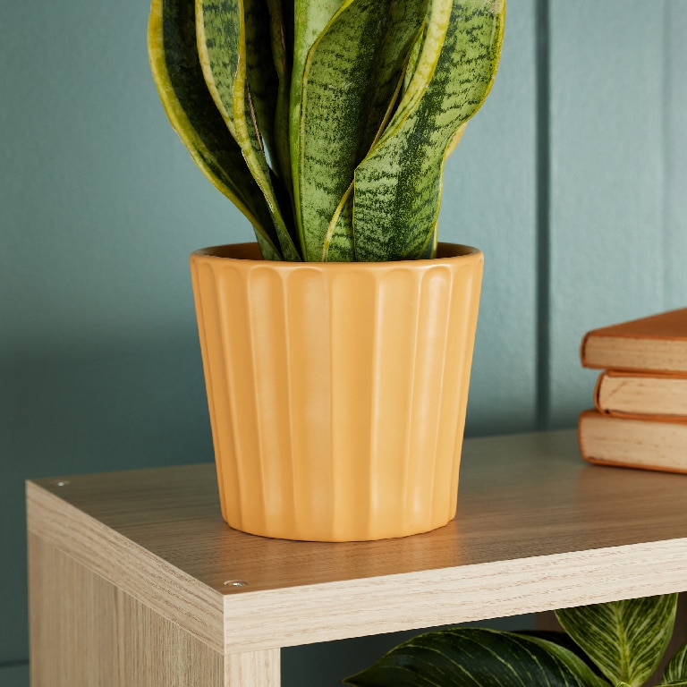 Ghiveci din Argila, Galben, 16.5 cm  Verve