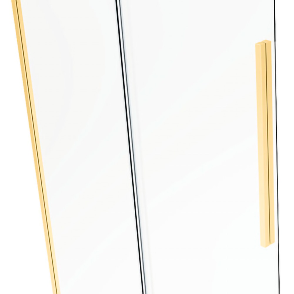 Cabina dus standard BELFORM Fortuna, patrata, aluminiu, 80 x 80 x 200 cm, sticla securizata 6mm, profil auriu