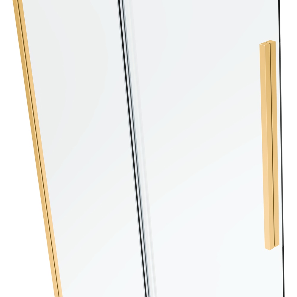 Cabina dus standard BELFORM Fortuna, patrata, aluminiu, 90 x 90 x 200 cm, sticla securizata 6mm, profil auriu