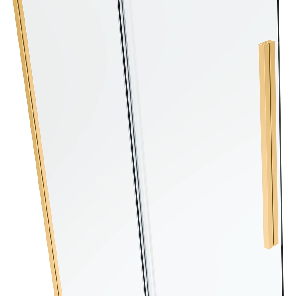 Cabina dus standard BELFORM Fortuna, patrata, aluminiu, 90 x 90 x 185 cm, sticla securizata 6mm, profil auriu