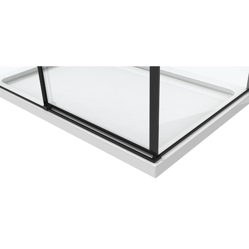 Cabina dus standard BELFORM Infinity, dreptunghiulara, 120 x 80 x 200 cm, profil aluminiu, sticla securizata 6mm, negru