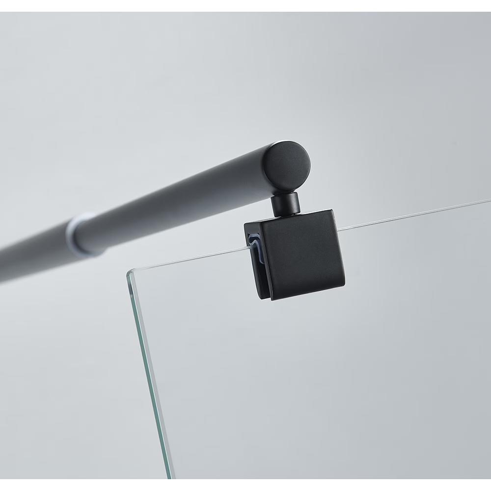 Paravan dus walk-in BELFORM Infinity 27BL2002, aluminiu, sticla securizata transparenta, 70 x 200 cm, negru