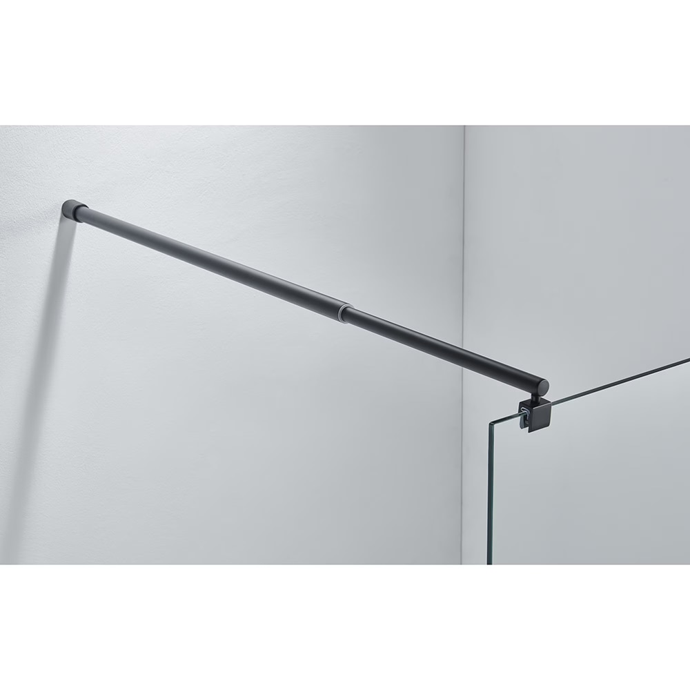 Paravan dus walk-in BELFORM Infinity 27BL2002, aluminiu, sticla securizata transparenta, 70 x 200 cm, negru