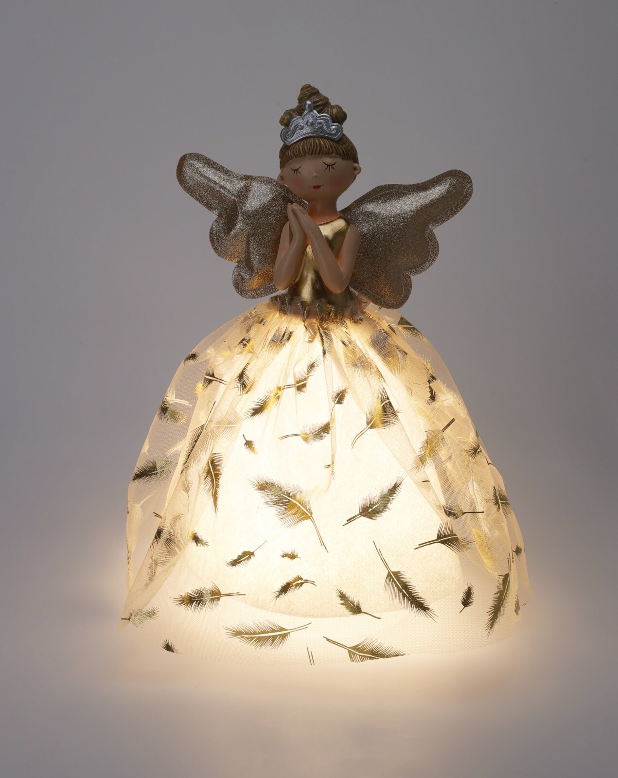 Decoratiune luminoasa Inger, 36 cm, auriu