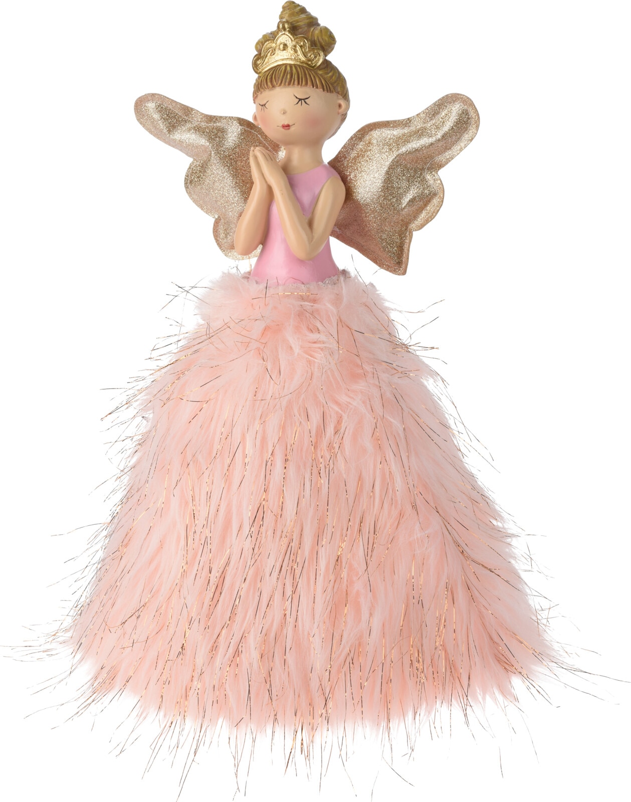 Decoratiune Craciun Inger, 22 x 36 cm, roz