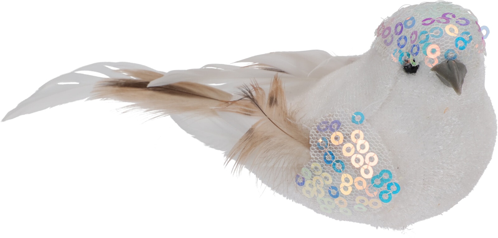 Decoratiune Craciun, model pasare, multicolor, 2 bucati