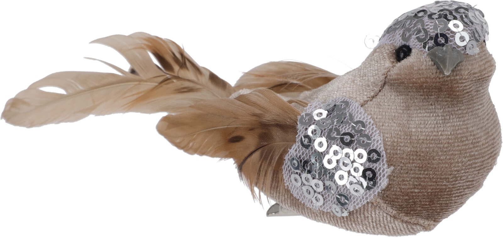 Decoratiune Craciun, model pasare, multicolor, 2 bucati