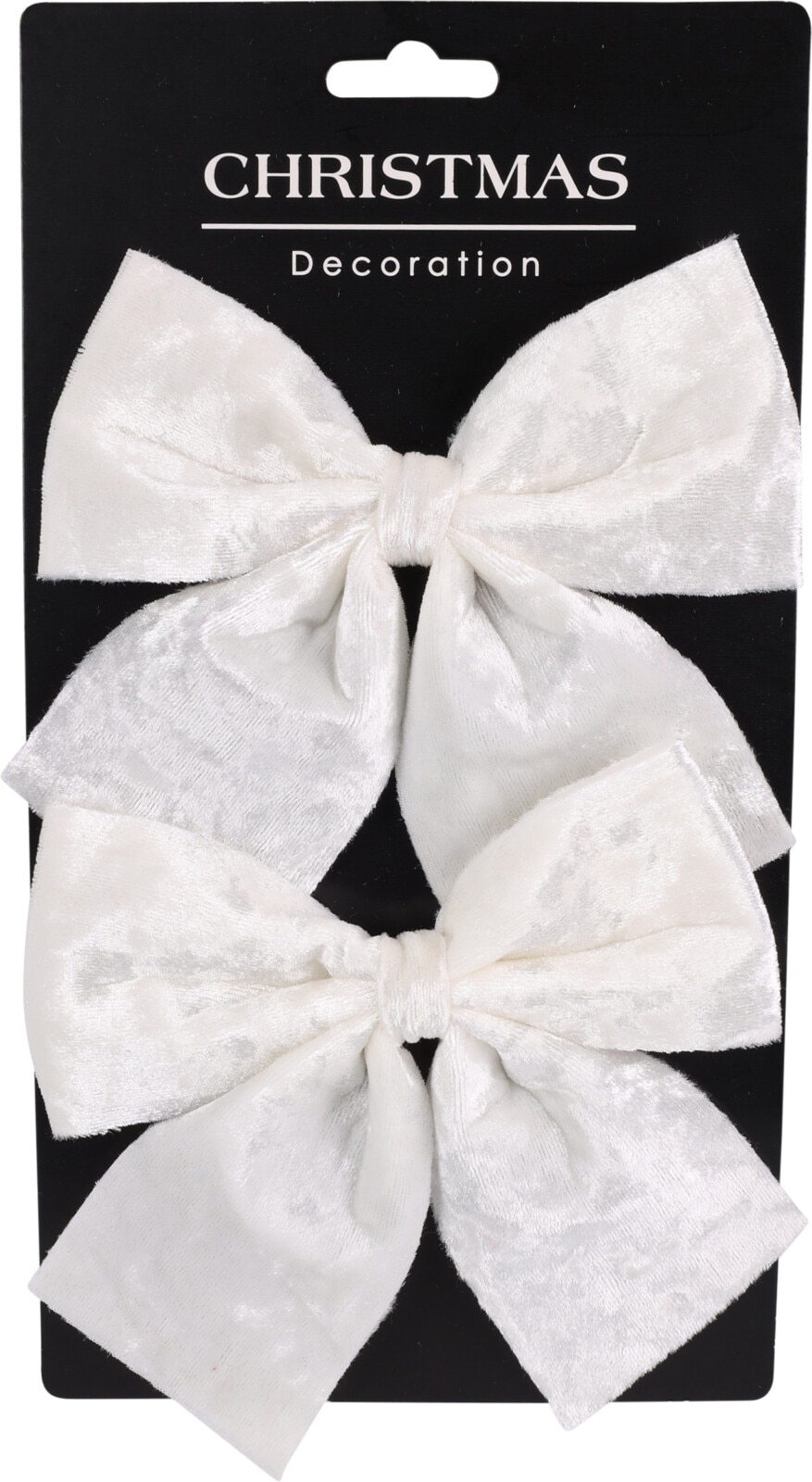 Set 2 fundite, catifea, 26 cm, alb