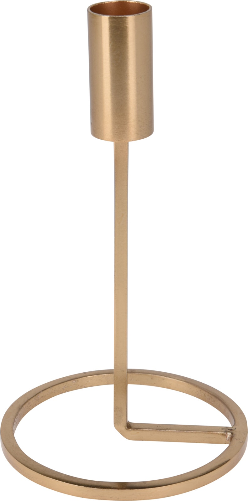 Suport lumanare Craciun, aluminiu, 19 cm, auriu