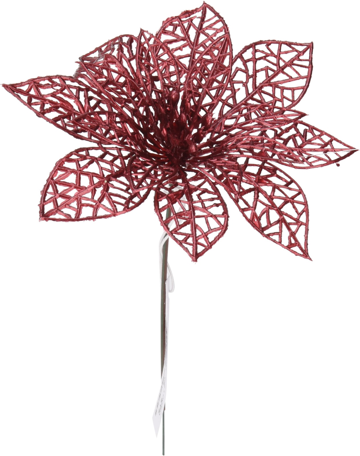 Decoratiune floare, 21cm, roz-visiniu