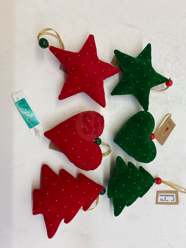 Decoratiune brad, 13cm, pasla, diverse modele