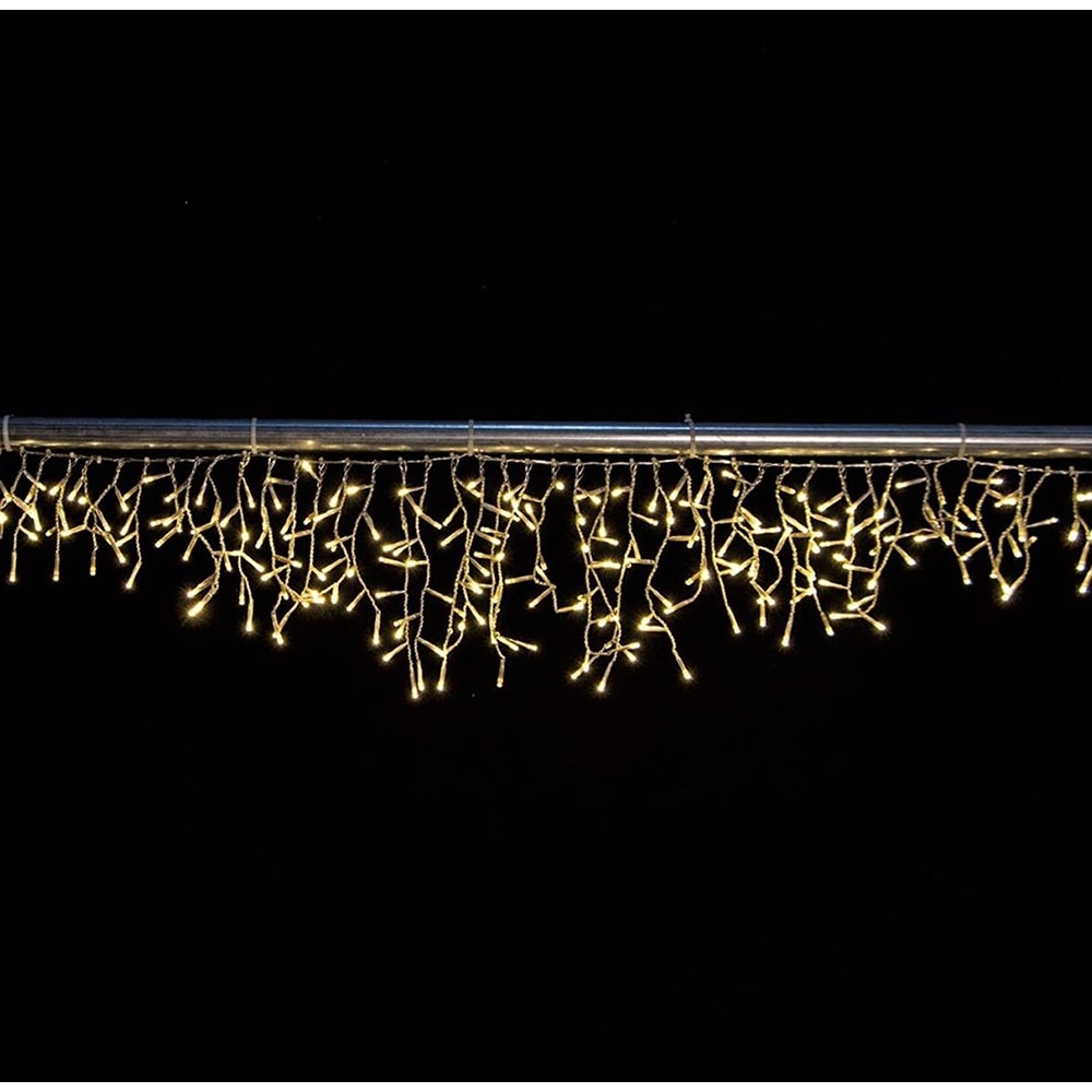 Instalatie de Craciun, 90 LED, 3 m, iluminare alb cald