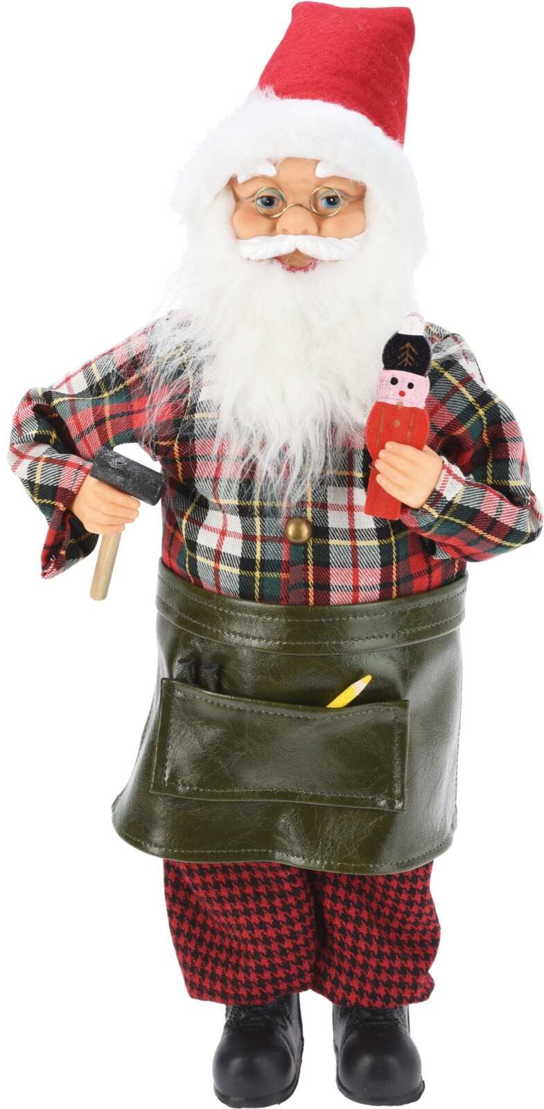 Figurina Mos Craciun, 25 x 12 x 45 cm, multicolor