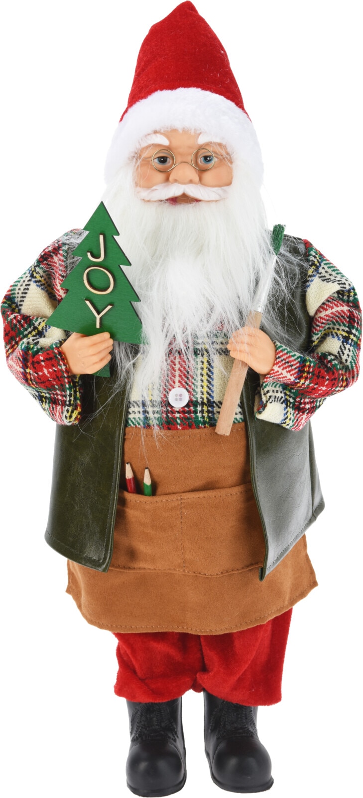 Figurina Mos Craciun, 25 x 12 x 45 cm, multicolor