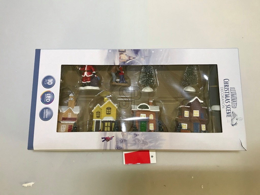 Decoratiune luminoasa Sat, 10 piese, multicolor