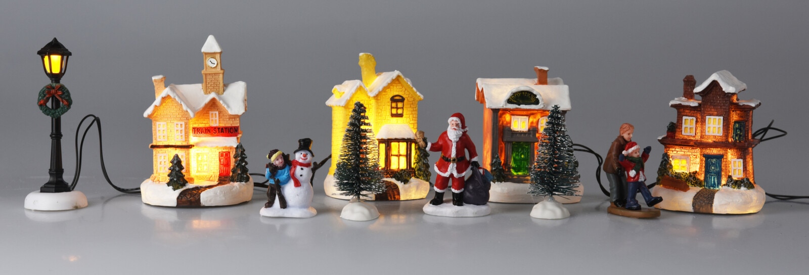 Decoratiune luminoasa Sat, 10 piese, multicolor