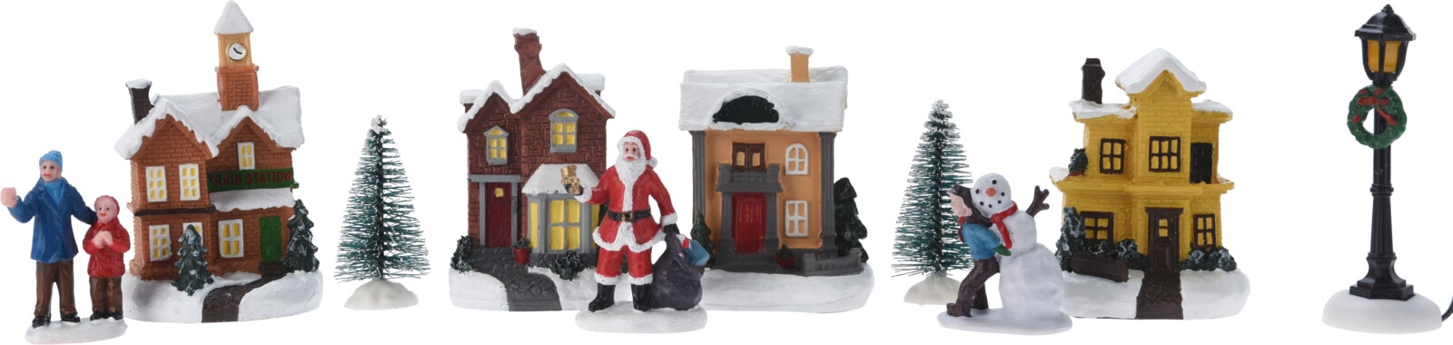 Decoratiune luminoasa Sat, 10 piese, multicolor