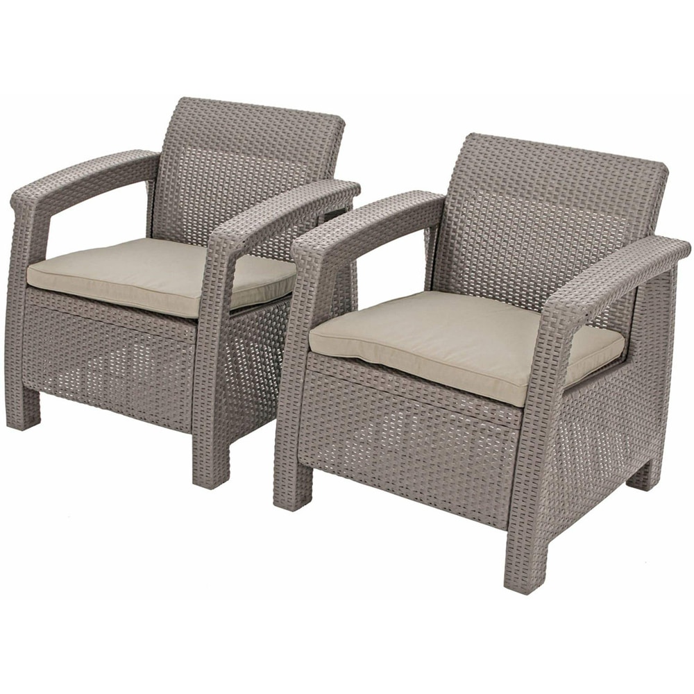 Set mobilier gradina Keter, 5 piese, perne, gri