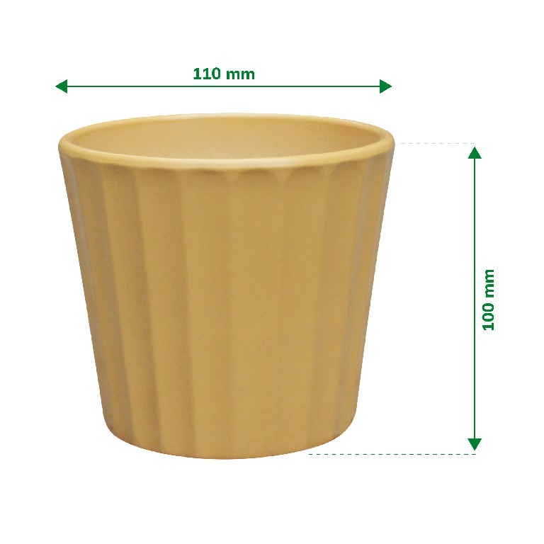 Ghiveci din Argila, Galben, 11 cm  Verve