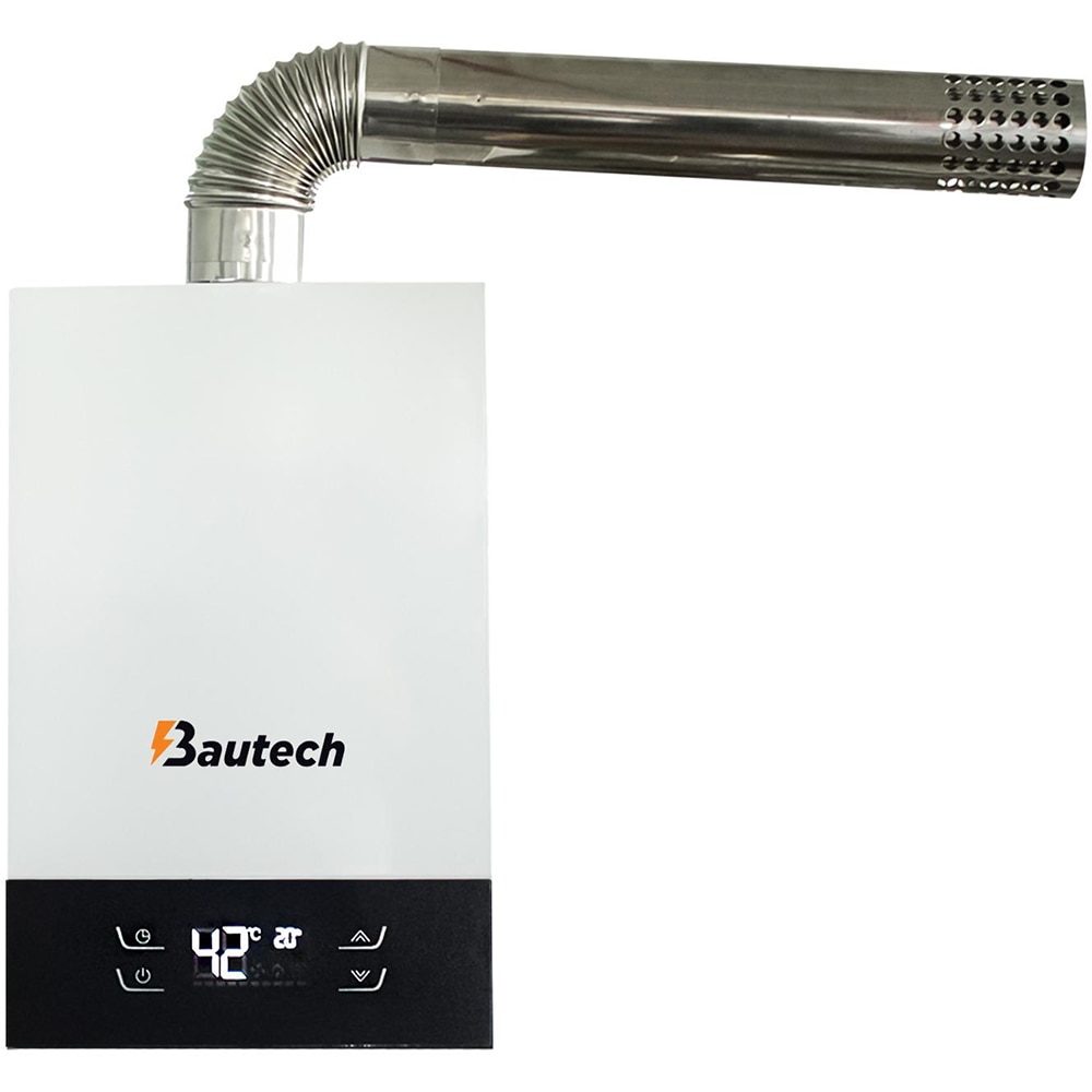 Instant apa calda pe gaz BAUTECH 129-156, gaz natural, 11l/min, aprindere electronica, alb