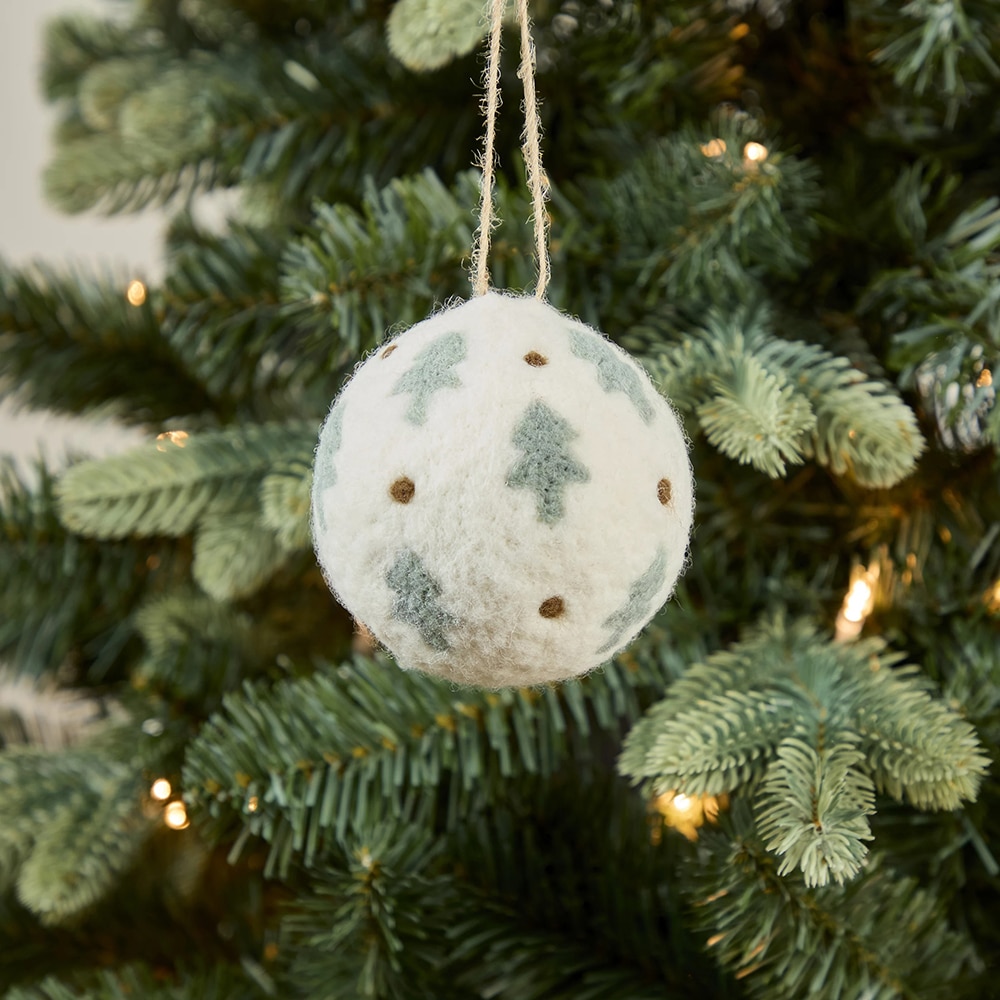 Glob, material textil, 8 cm, alb