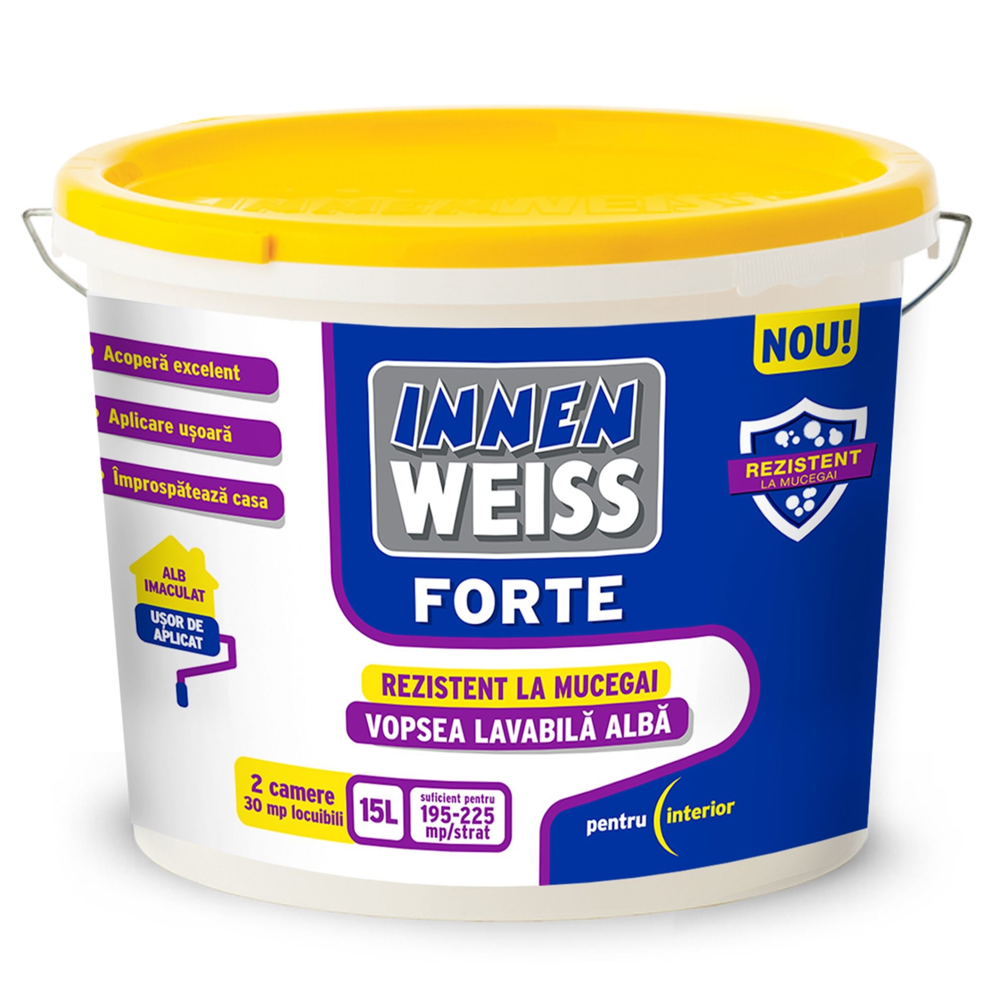 Lavabil Innenweiss Forte Alb 15L