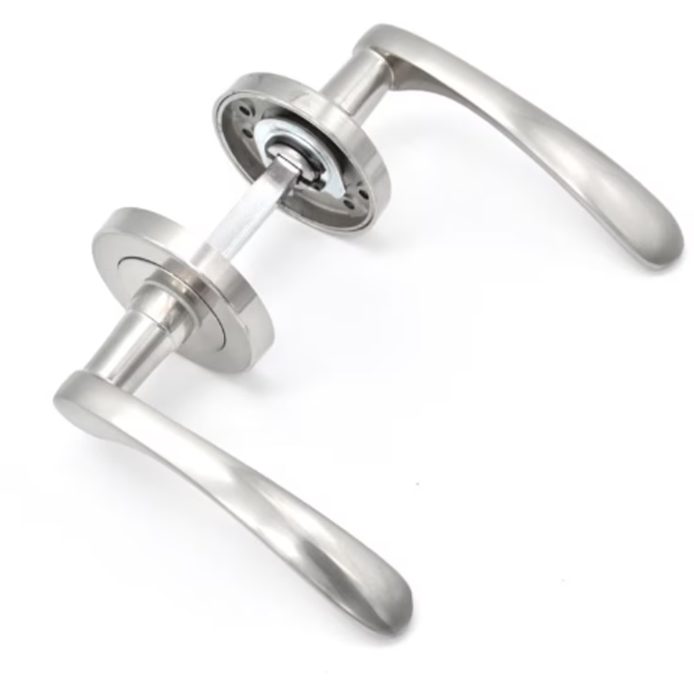 Maner cu rozeta YALE, aluminiu, 126 mm, 2 bucati, nichel