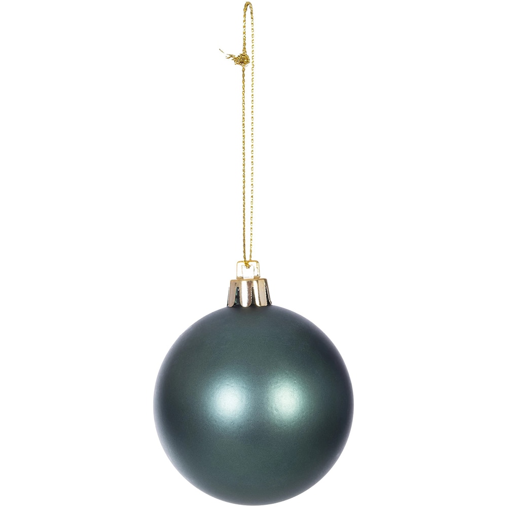 Set globuri, 6 cm, albastru deschid si argintiu, 8 bucati