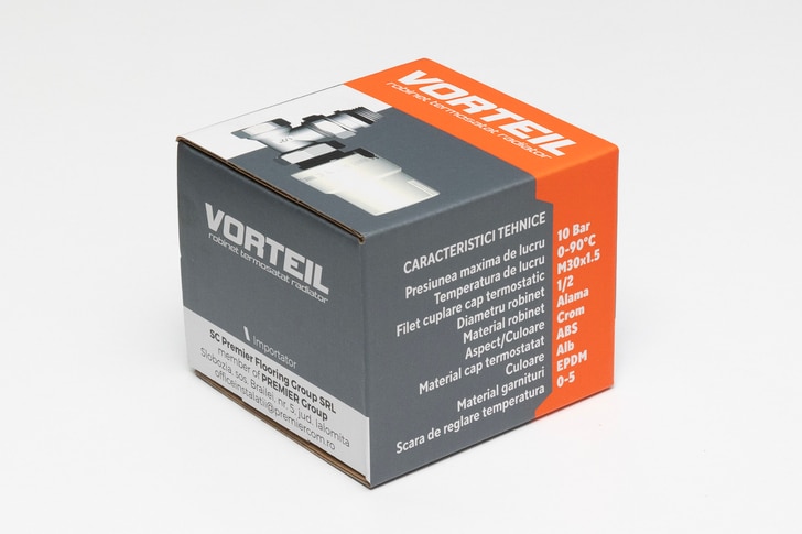 Robinet tur cap termostat VORTEIL T0303, 1/2"