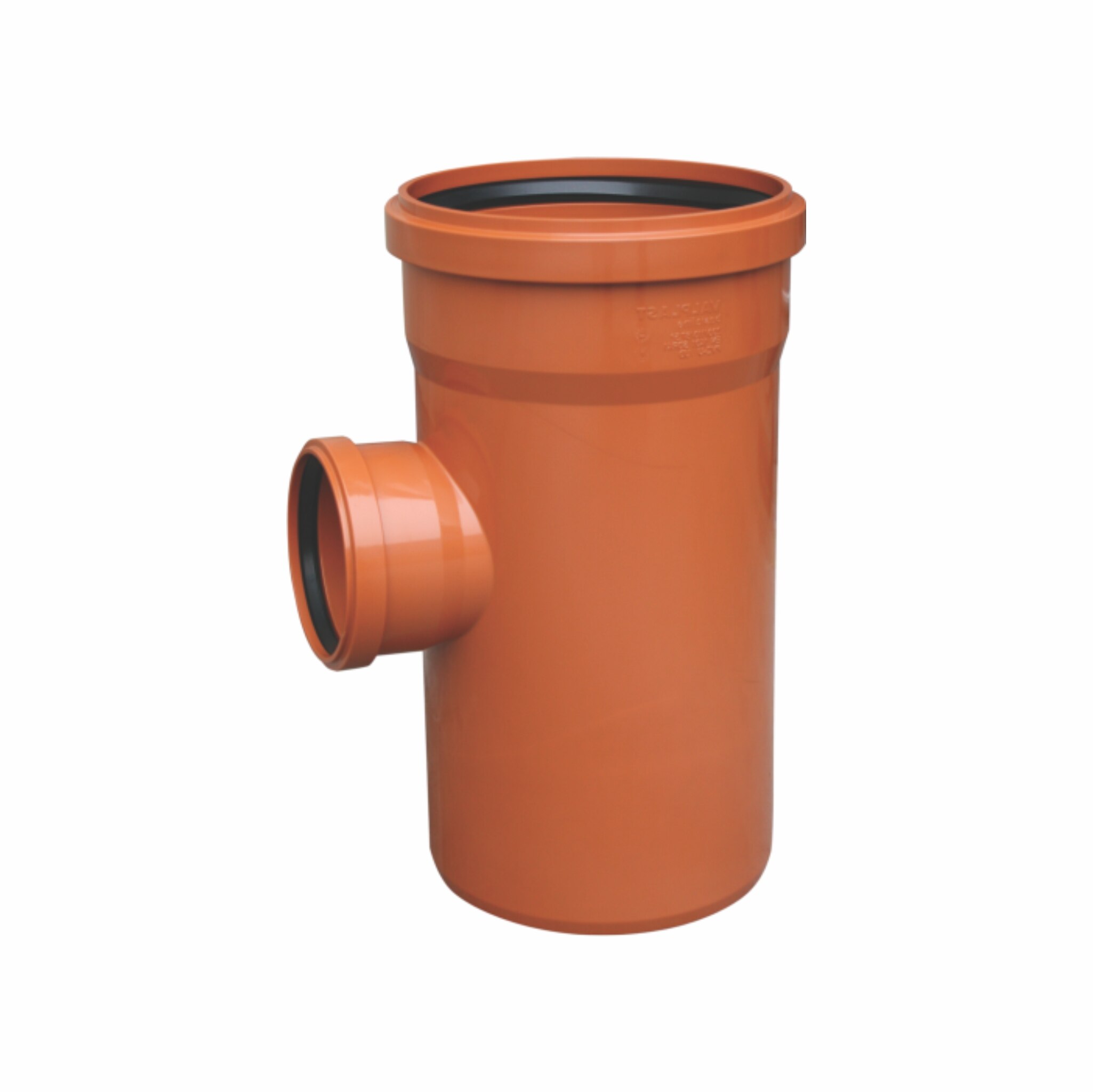 Ramificatie canal VALPLAST, 200 x 200 mm, PVC, portocaliu
