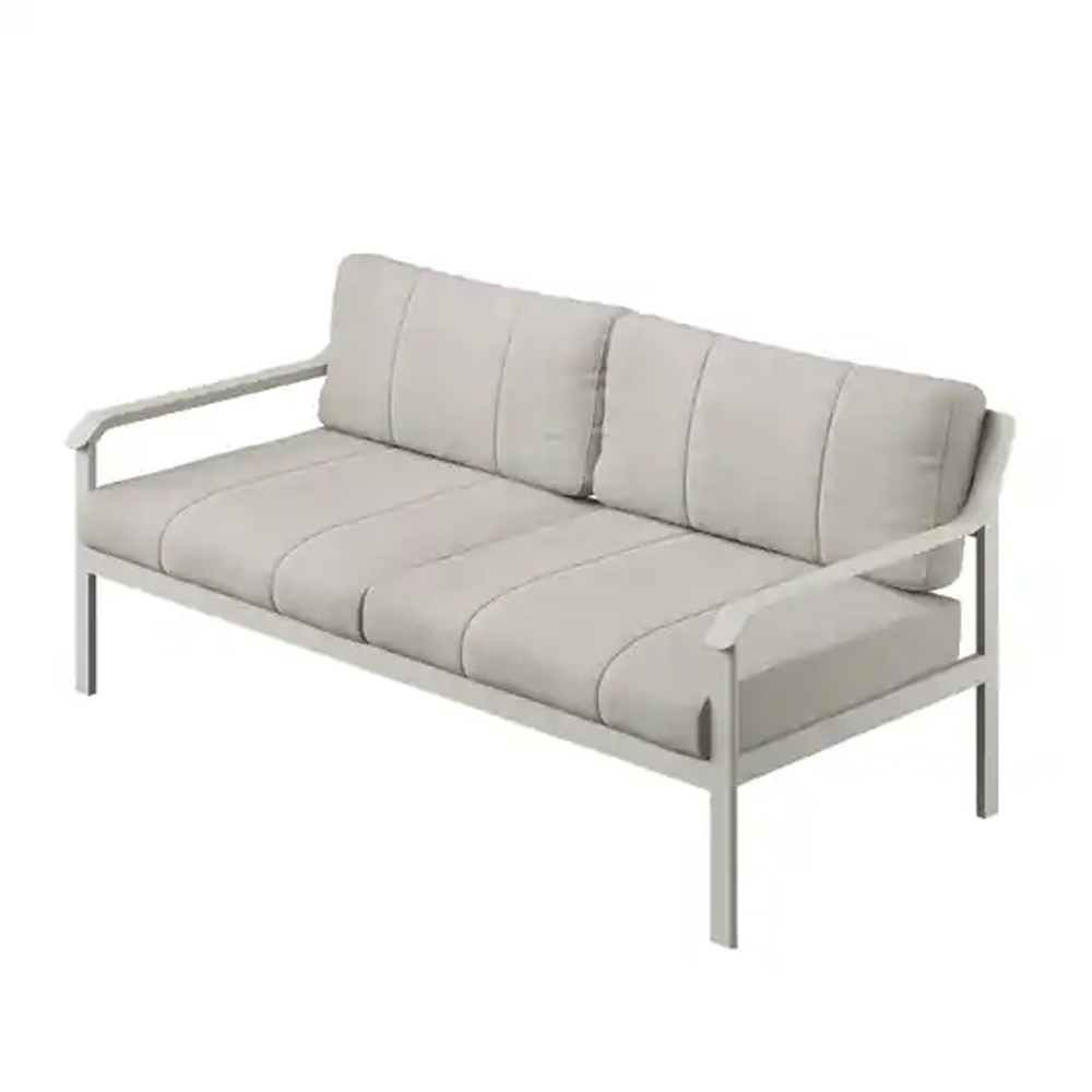 Set mobilier gradina GOODHOME Santacruz Peyote 101483106, 4 piese, gri