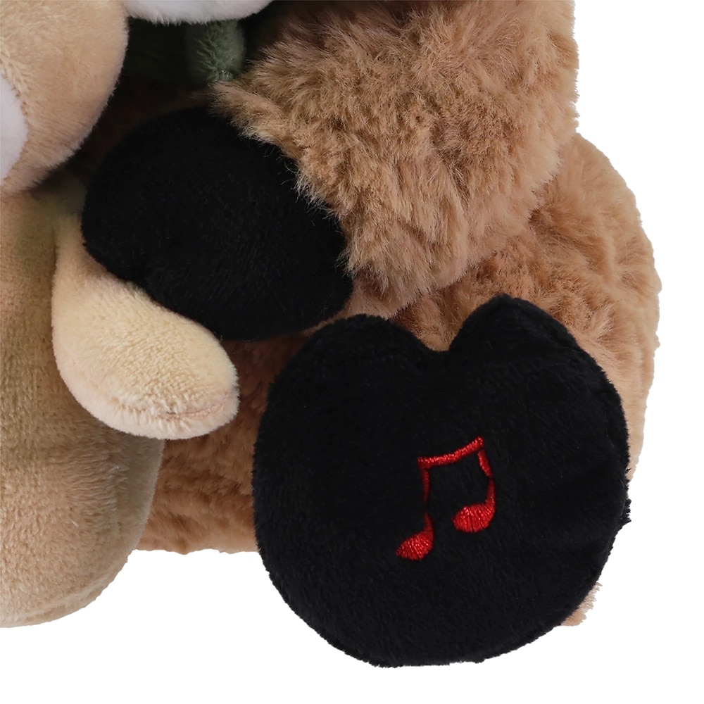 Ren cu pui interactiv cu sunete, 30 cm, maro