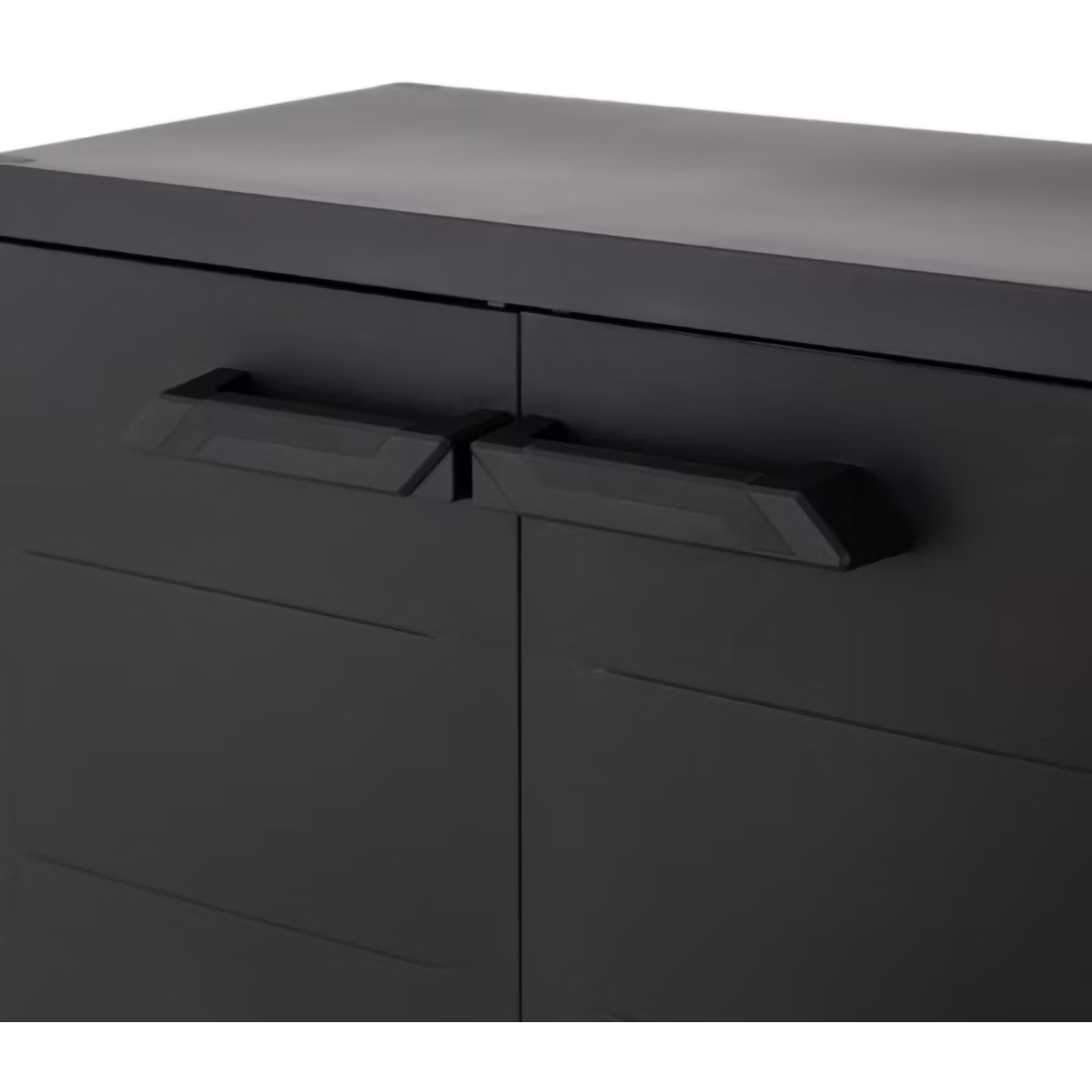 Dulap depozitare, plastic, 66 x 37 x 87 cm, negru