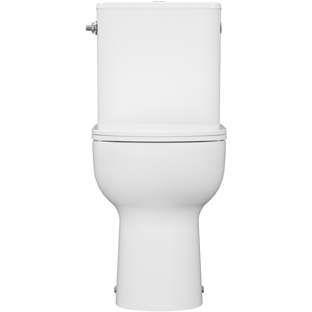 Set vas WC si rezervor GOODHOME Cavally, ceramica, evacuare orizontala, capac SoftClose, alb