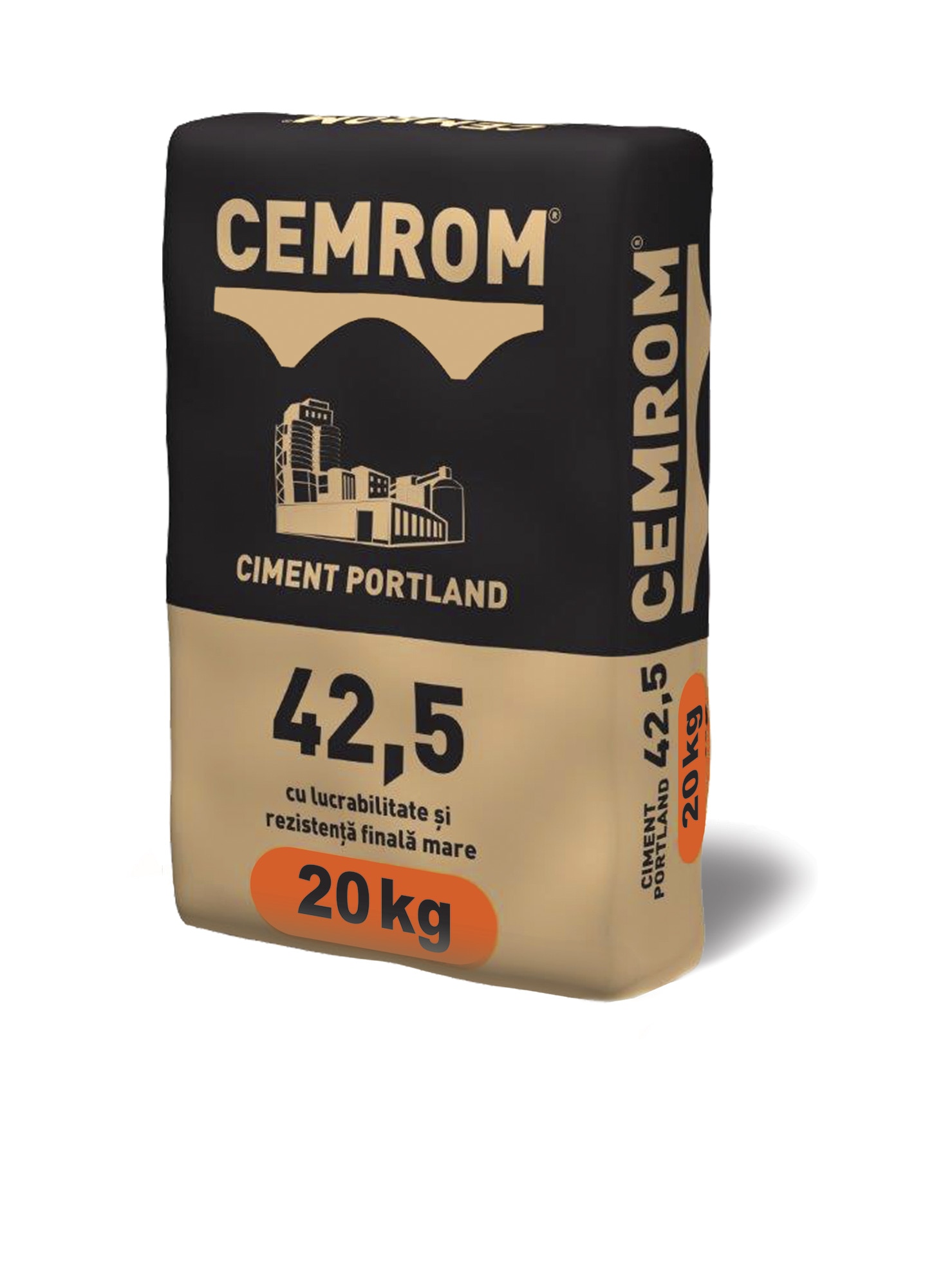 Ciment CEM II B-LL, 20 kg, 42.5 rezistenta  Cemrom