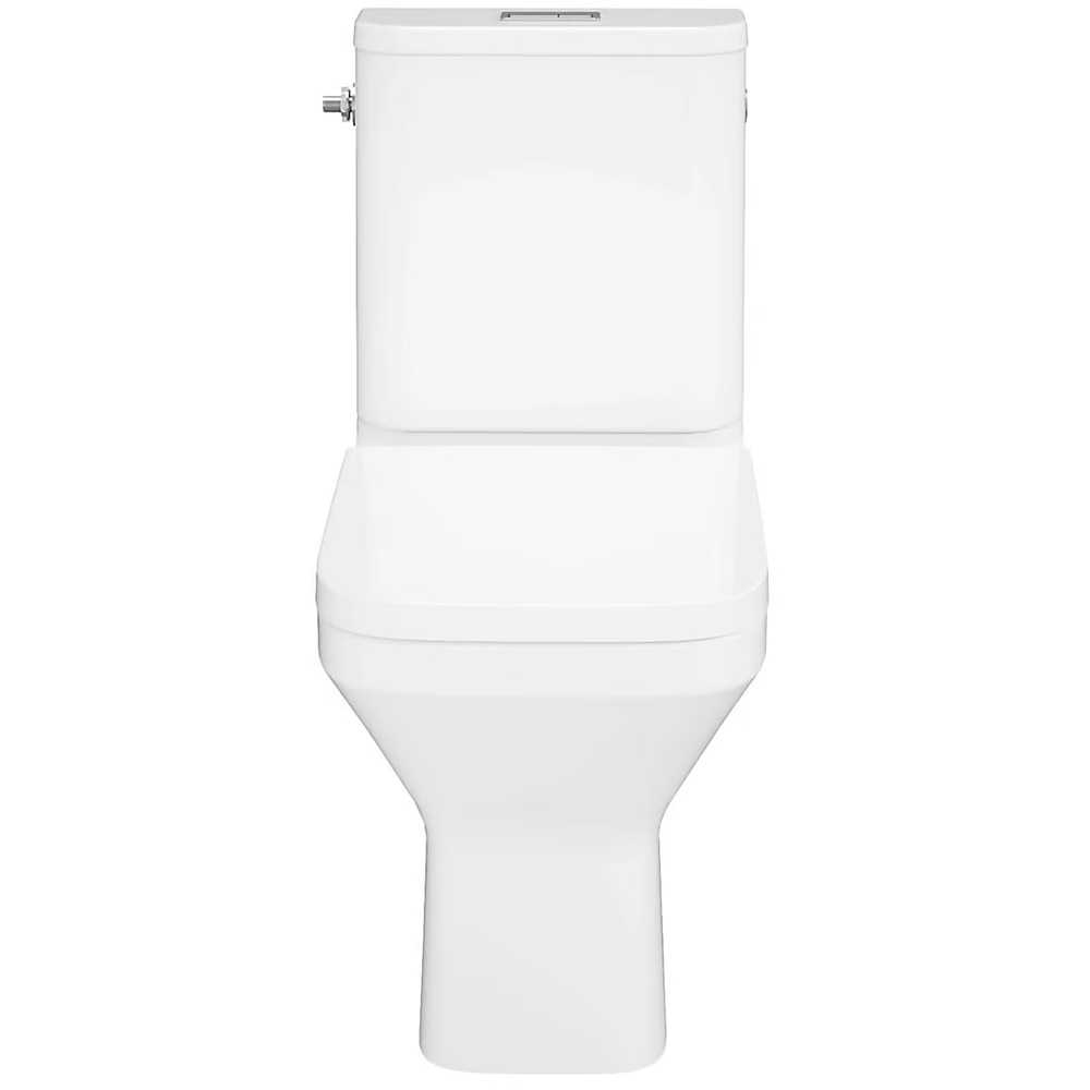 Set vas WC GoodHome Teesta, ceramica, evacuare orizontala, rezervor 3-4.5 l, Capac SoftClose, alb