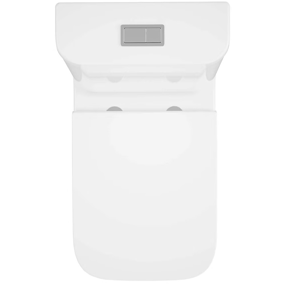 Set vas WC GoodHome Teesta, ceramica, evacuare orizontala, rezervor 3-4.5 l, Capac SoftClose, alb