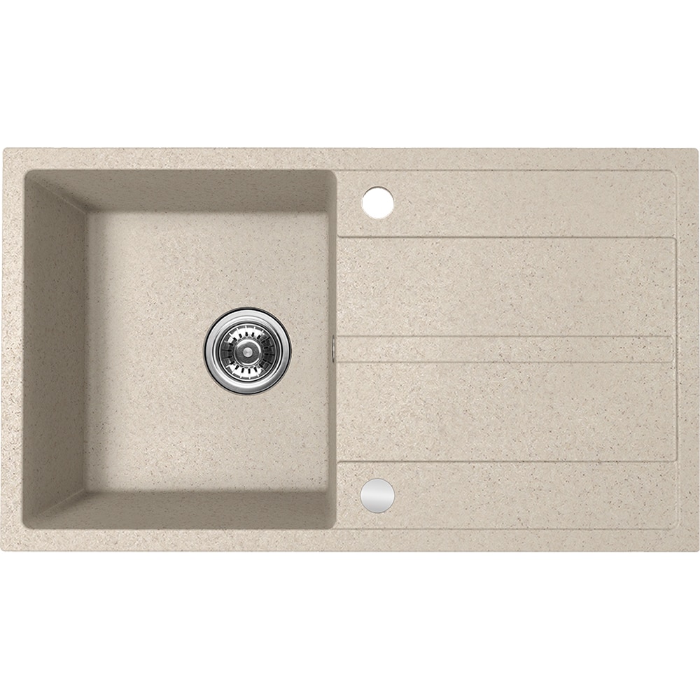 Pachet chiuveta LIDO S69E411Y, 1 cuva, granit + baterie, bej