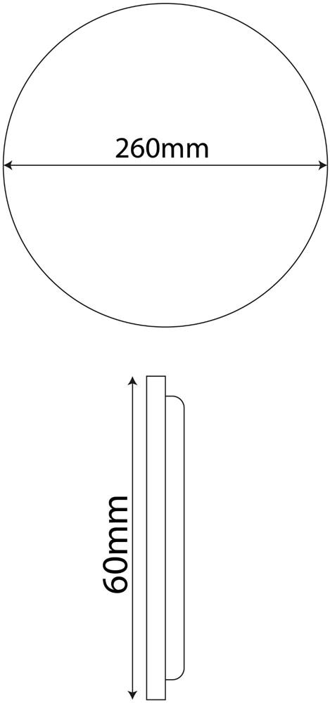 Plafoniera LED, 12 W, 4000 K • Avide Janet