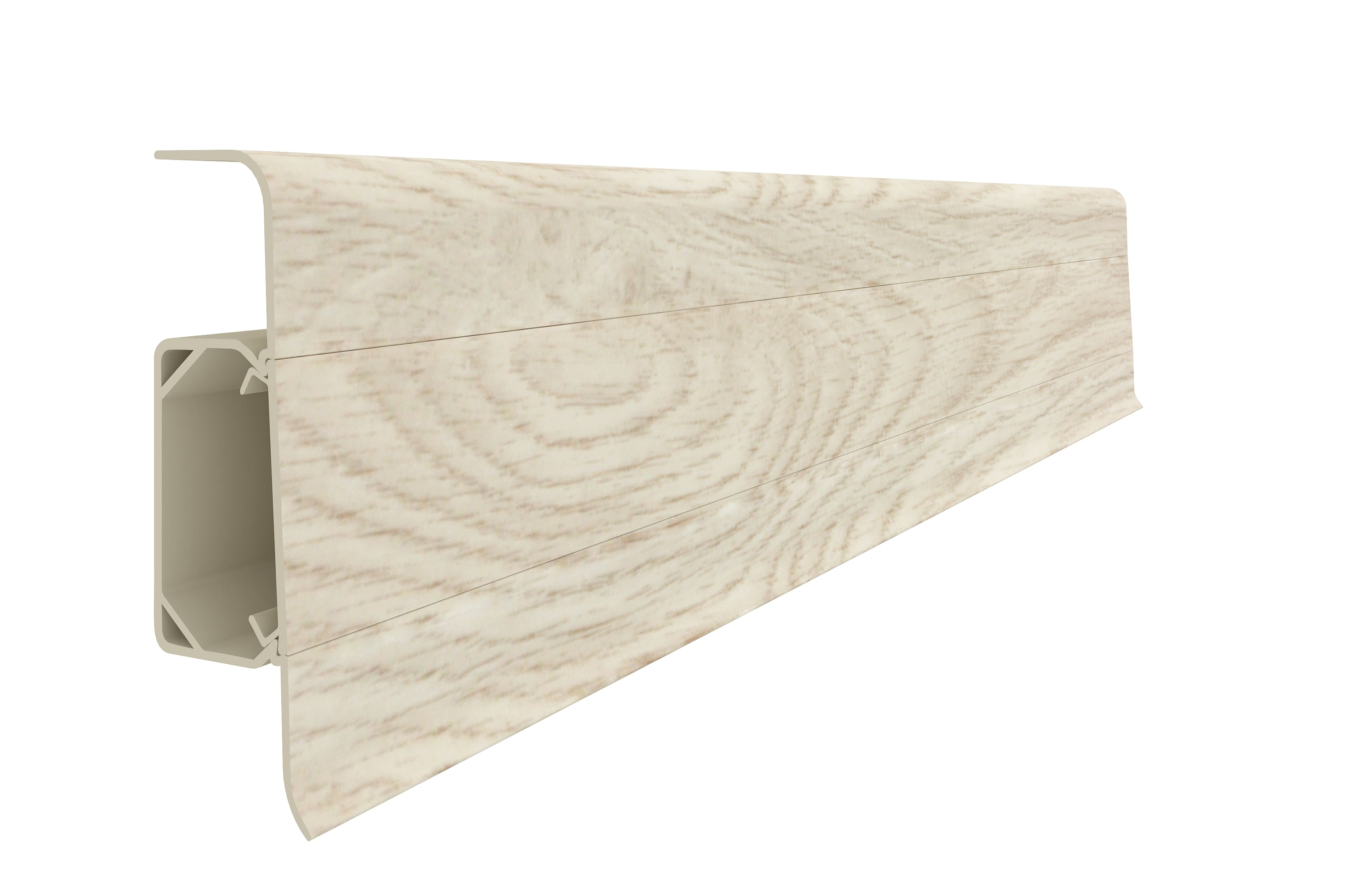 Plinta VILO Esquero 604, Platan Bianco, PVC, 2.5 m