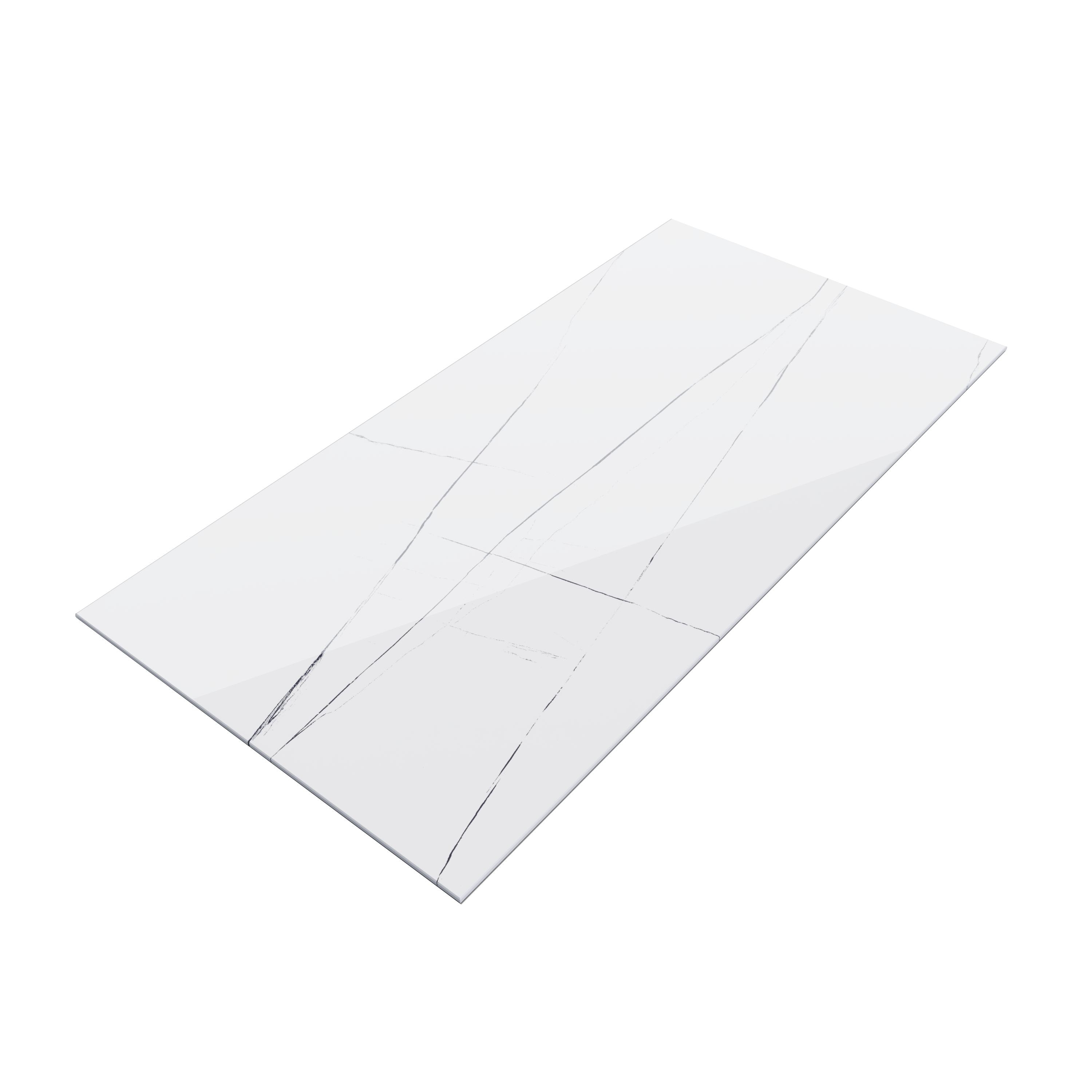 Gresie interior/exterior, alba, 120 x 60 cm, suprafata 1.44 mp, PEI 3 • Saint Laurent