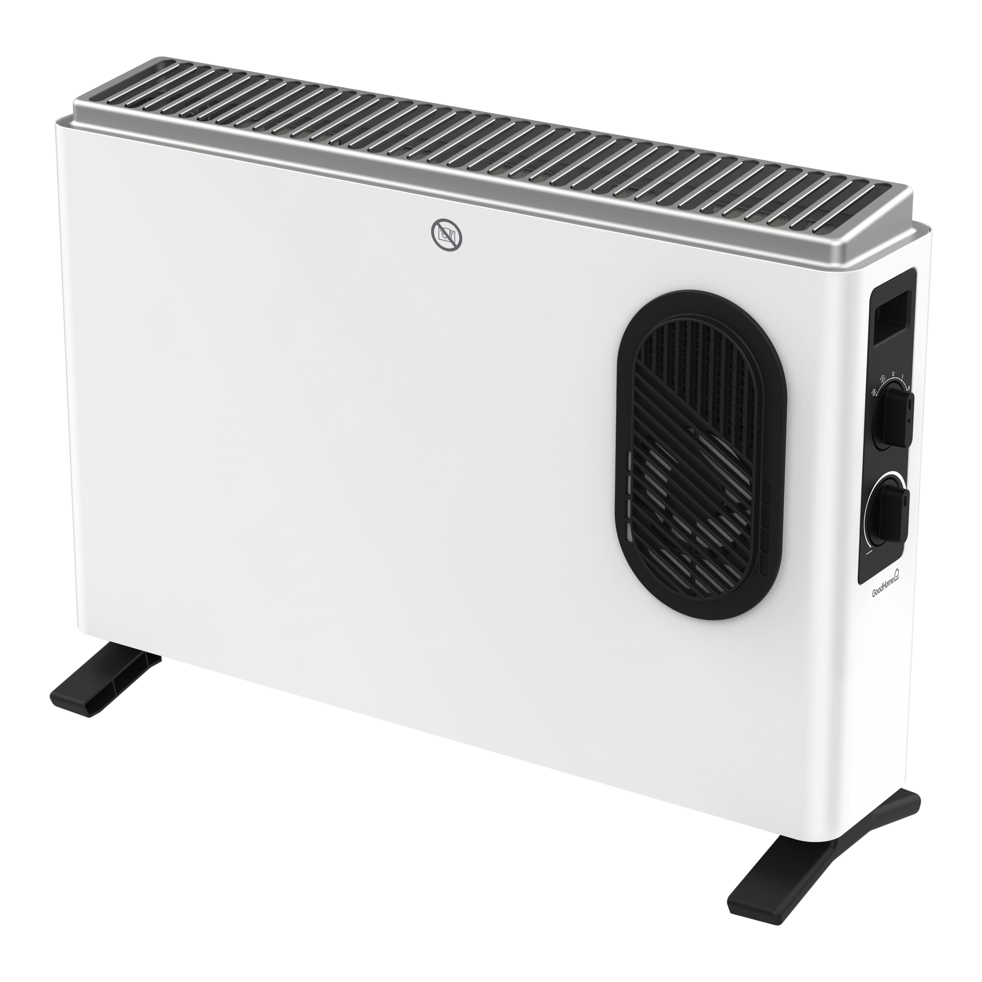 Convector turbo GoodHome Turbo GH NDK20-24AF, 2000W, termostat, ventilator, alb