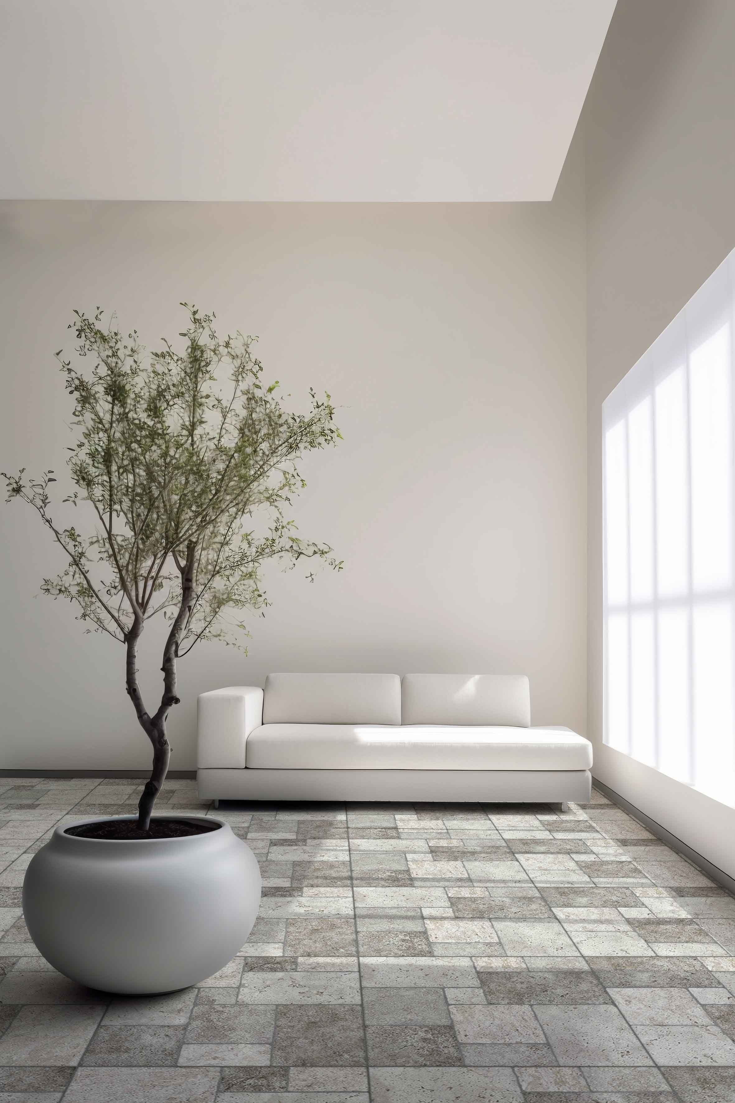 Gresie interior/exterior Pavimento, gri, 45 x 45 cm, 8 mm, 1.25 m2/cutie, PEI 4