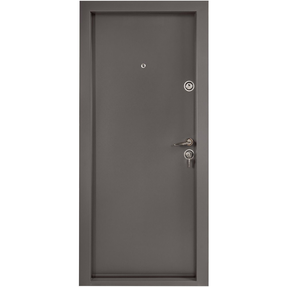 Usa de intrare pentru apartament Bronze, fara geam, dreapta, MDF, 88 x 201 cm, antracit