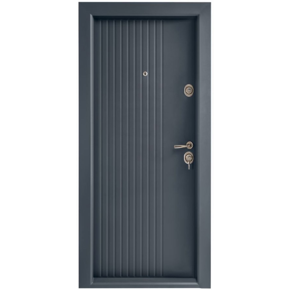 Usa metalica pentru exterior BR10. fara geam, stanga, 205 x 88 cm, antracit
